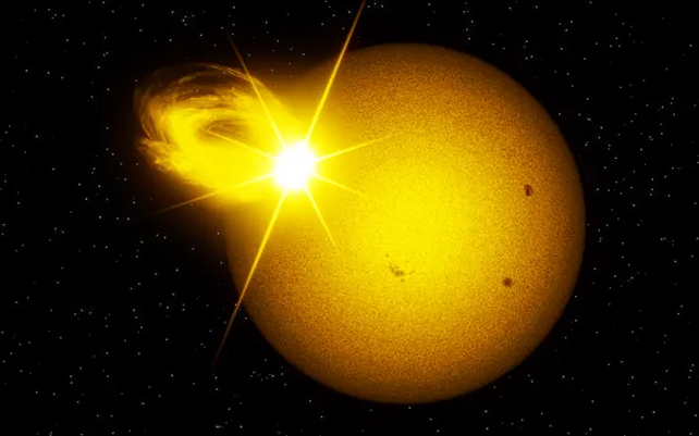 Superflare erupting