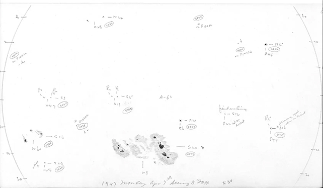 Sunspot drawing