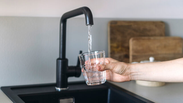 Getting water from a tap