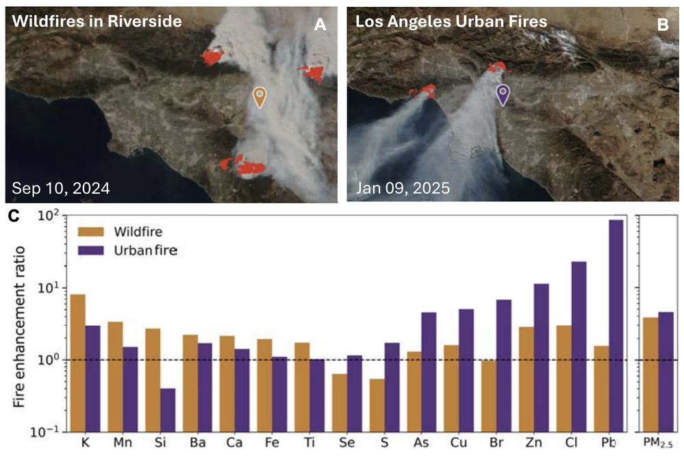 LA Eaton Fire Plumes Exposed Millions of Residents To Lead 80 Times Greater Than Background Levels, Scientists Find