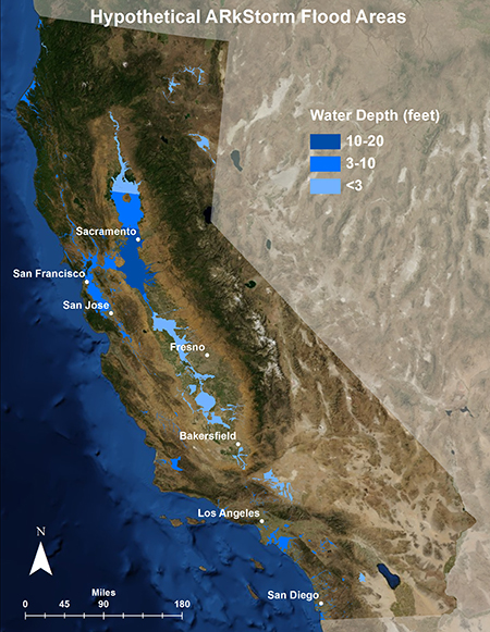 An Incredible 45-Day Storm Turned California Into a 300-Mile-Long Sea
