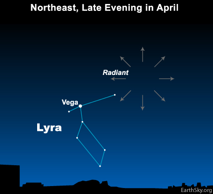 Lyrids radiant point