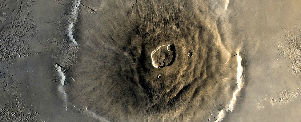 This Ancient Martian Volcano Erupted Non-Stop For 2 Billion Years