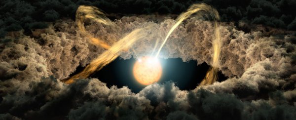 Scientists have used 'light echoes' to measure the gap around a star for the first time ever
