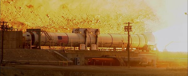 WATCH: The rocket booster that will take humans to Mars in action
