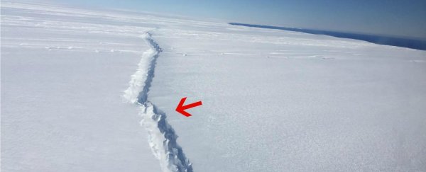 The West Antarctic ice shelf is breaking apart from the inside