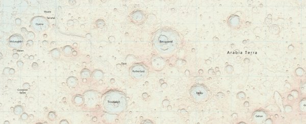 Take a look at the first map of Mars designed for regular humans