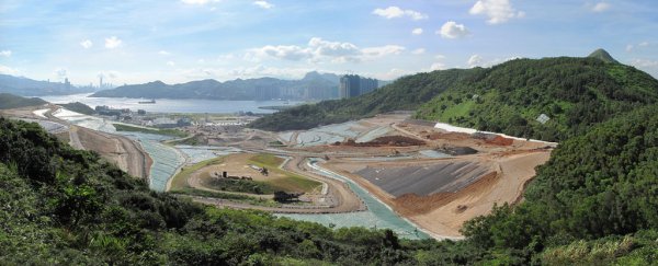 Hong Kong has virtually no land left to stash its massive garbage output