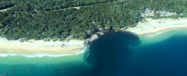 A 200-m sinkhole just swallowed up a campsite on Australia's coastline