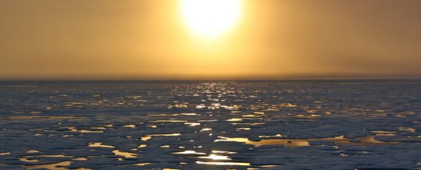 The bottom of the ocean has started sinking under the weight of melting glaciers