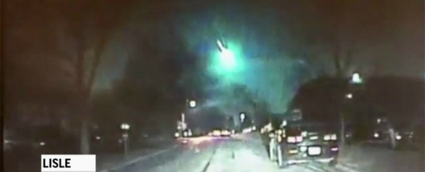 WATCH: A bright green meteor just streaked above the US