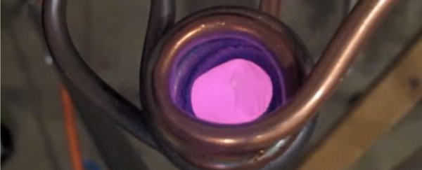 Watch: Aluminium levitates, glows, and melts all at the same time