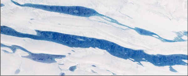 Meltwater is now streaming across Antarctica