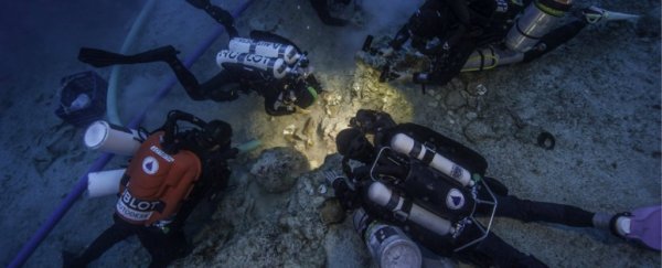 2,100-year-old human skeleton has been found at the mysterious Antikythera shipwreck