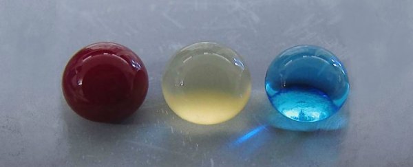 This titanium super-material creates perfect spheres of blood, plasma, and water