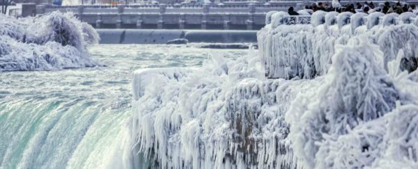 Niagara Falls is currently coated in ice and it's absolutely jaw-dropping