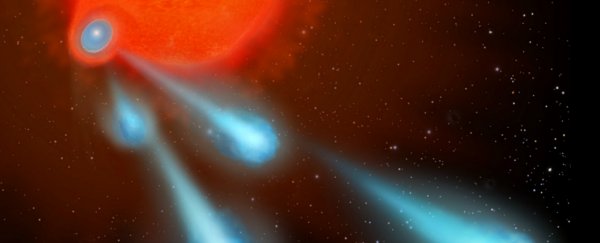Hubble has spotted mysterious balls of plasma shooting from a star