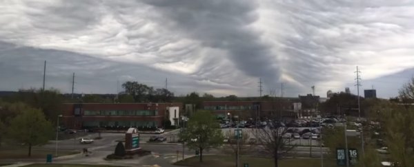 WATCH: Weird cloud formation makes it look like this city is underwater