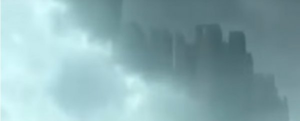 A rare mirage has made a floating city appear over China