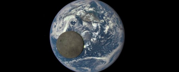 This incredible GIF shows the dark side of the Moon from 1.6 million km away
