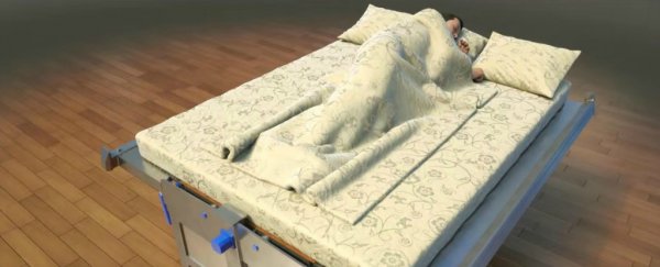 This terrifying bed could save your life during an earthquake