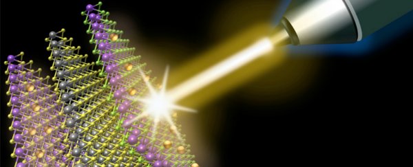 Electrons have been caught disappearing and reappearing between atomic layers