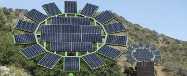 James Cameron has created giant solar flowers that track the Sun