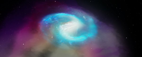 Astronomers just picked up a hydrogen signal from this galaxy 5 billion light-years away