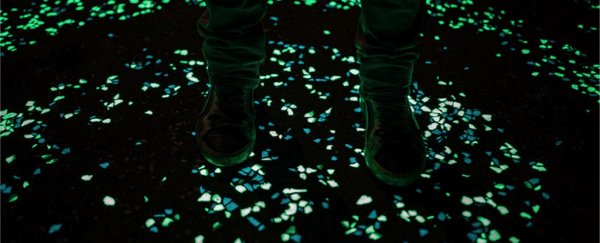 Glow-in-the-dark cement could soon light up a city near you