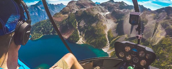 WATCH: Guy straps himself into a falling helicopter to prove they don't drop like bricks