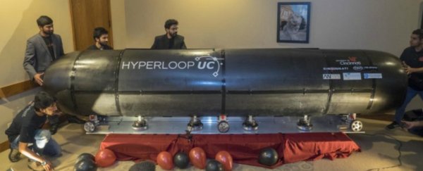 WATCH: Here's a Hyperloop pod levitating for the first time