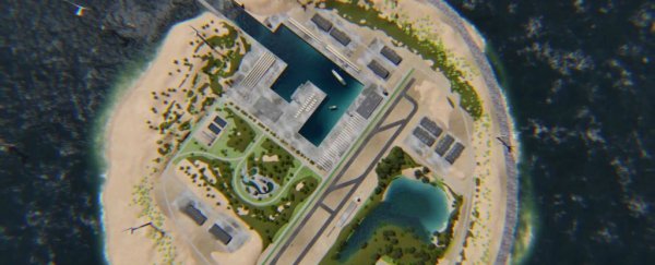 This ingenious Artificial Island Will Collect Wind Energy and Divert it to Shore