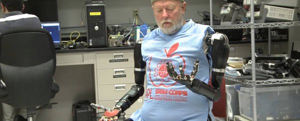 WATCH: A double amputee controls two prosthetic limbs at once with his thoughts