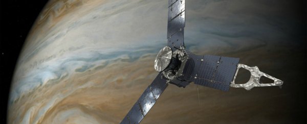 Something made Juno enter 'safe mode' as it approached Jupiter last night