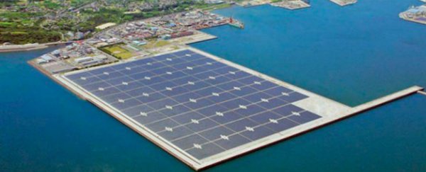 Two enormous floating solar power plants have just opened in Japan
