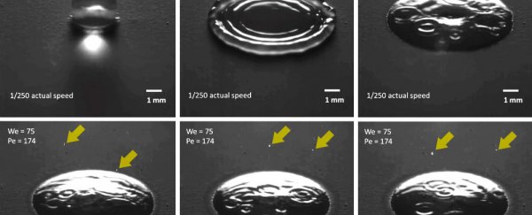 WATCH: Raindrops release aerosols on impact