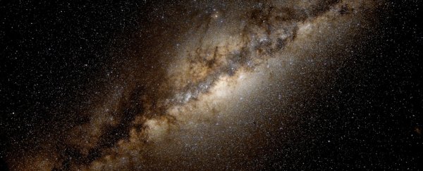 A gas cloud has been caught blowing a huge hole in our Milky Way galaxy