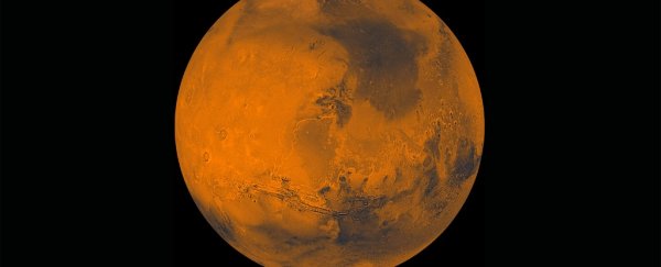 Vast, thick ice sheets have been found buried all over Mars