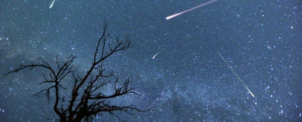 Guys, the Perseid meteor shower is here, and it's going to be twice as good this year
