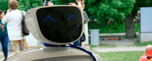 This robot keeps trying to escape a lab in Russia