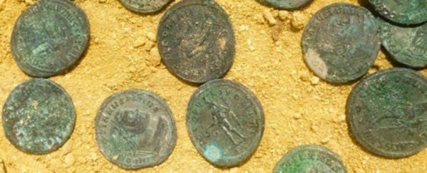 Spanish builders just uncovered 1,300 lb of ancient Roman coins