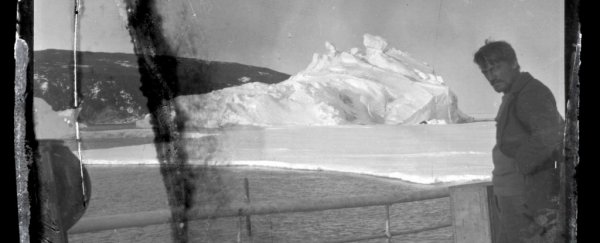 These 100-year-old photos were uncovered from the Antarctic ice