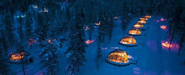 This glass igloo hotel lets you watch the Northen Lights in bed