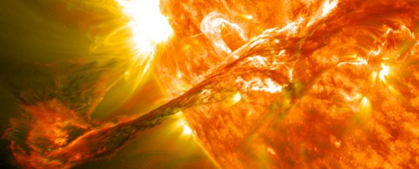 Huge solar storms might have been the key to life on Earth