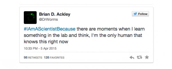 Why #IAmAScientistBecause is the greatest hashtag this year