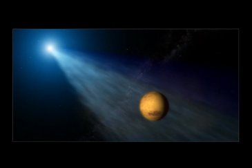 This Sunday an ancient comet will narrowly miss Mars, and put on a spectacular show