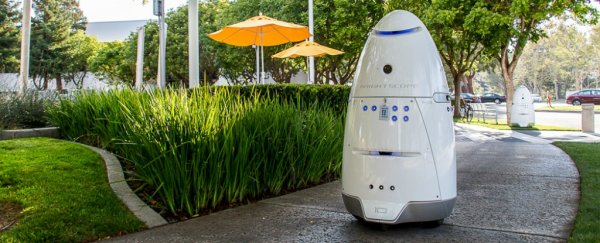 A mall security robot has knocked down and run over a toddler in Silicon Valley