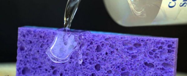 WATCH: Sulphuric acid melting a sponge in slow motion