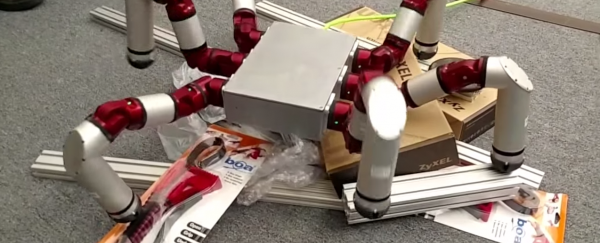 WATCH: This creepy hexapod has robot snakes for legs