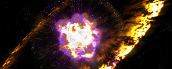 A huge space explosion showered Earth with radioactive fallout